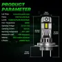 70W LED Мини Диодни крушки H7, 12V, Canbus +300% Светлина., снимка 5