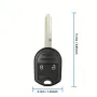Кутийка за ключ с 3 бутона и острие за Ford Edge, Explorer, Ranger, Expedition, Mustang, Escape, Tau, снимка 2