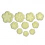10 бр мини цветчета цветя тичинки маргаритки иглика пластмасови форми резци резец фондан декор, снимка 3