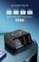 100W ASOMETECH 8-портова настолна USB зарядна станция с безжично зареждане и цифров дисплей, снимка 6