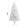 Изкуствена коледна елха - бяла, снимка 3
