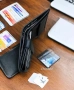 Черен портфейл с естествена кожа , снимка 4