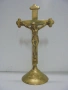 № 8460 Стар настолен кръст с разпятие  , снимка 5