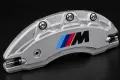 Метални капаци за спирачни апарати M Power – BMW 1, 3, 5, X5, X6 – 4 броя, сребристи, снимка 3