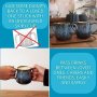 Нов Комплект керамични чаши за кафе чай напитки 400 мл за възрастни, снимка 3