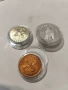Лот 3бр. юбилейни колекционерски монети, снимка 4