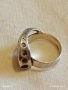 Винтидж ажурен ретро АРТ сребърен пръстен майсторска изработка 39699, снимка 5