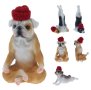 Коледна декорация - медитиращо куче! 5 различни модела! Все още налични!
