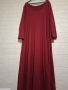 НОВА ДЪЛГА РОКЛЯ ВИНЕН ЦВЯТ 3XL-5XL, снимка 6