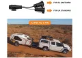 Преходник Адаптер за букса за ремарке/каравана от 13 към 7 пина 12V, снимка 3