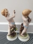 чифт2бр Capodimonte статуетки 20см/стари Каподимонте порцеланови фигури на голи ангели-херувими, снимка 4