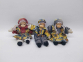 Три малки колекционерски кукли с керамични лица, снимка 1