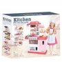 Кухня със светещи котлони, реалистични звуци и течаща вода-38 см Детска играчка сглобяема оборудвана, снимка 3