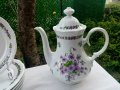 * Mitterteich Bavaria * - старинен сервиз теменужки, снимка 7