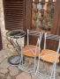 10 стола метални с дървена седалка, снимка 2