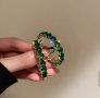 Халки с зелени кристали цирконий, снимка 3
