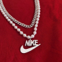 Нов Nike Гердан Найк кубинска верижка с перли , снимка 2