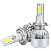 Комплект от 2 броя LED крушки за фарове – за цокъл H1,H4 или H7, снимка 4 - Аксесоари и консумативи - 40596258