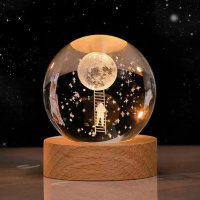 Кристална топка с 3D принт, снимка 2 - Детски нощни лампи - 40098186