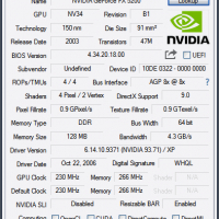 Видео карта NVidia GeForce Canyon FX5200 128MB DDR 64bit AGP, снимка 8 - Видеокарти - 36198738