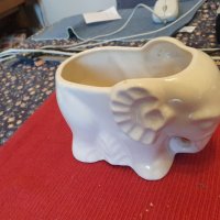 Слонче - ваза от Индия №12 порцелан , снимка 3 - Вази - 42078177