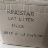 НОВО БЕЗПЛАТНА ДОСТАВКА силиконова тоалетна за котки KINGSTAR 3,8 литра / 1,630кг ябълка кашон 11бр, снимка 3 - За котки - 40999698