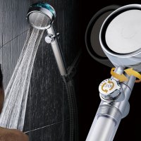 Турбо Душ Слушалка с пречистващ филтър и копче за спиране на водата Turbo SPA Shower Нова, слушалки, снимка 5 - Душове - 42365851