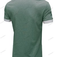 Мъжка класическа Henley тениска с къс ръкав, 6цвята - 023, снимка 18 - Тениски - 41492117