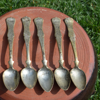 Възрожденски лъжици сачан сребро, снимка 1 - Антикварни и старинни предмети - 44716226