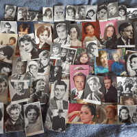 Пощенски картички със съветски кино актьори. 1960-80. 86 бр., снимка 2 - Други ценни предмети - 44780421