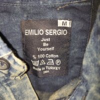 Мъжка дънкова риза Emilio Sergio, снимка 5 - Ризи - 41637373