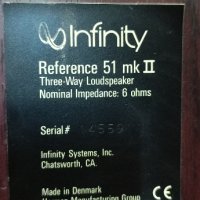 Infinity reference 51 mk II, снимка 6 - Тонколони - 44398570