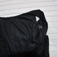 Черна официална рокля Dika, имитираща дантела, размер 44., снимка 6 - Рокли - 39481558