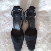Дамски черни обувки Дона Карън,размер 7 1/2USA, снимка 8 - Дамски елегантни обувки - 40562482