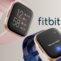 Смарт часовник Fitbit Versa 2,Розов,(включени S и L ленти)сърдечен ритъм, музика, вградена Alexa, пр, снимка 2 - Смарт гривни - 40420172