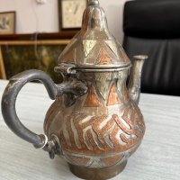 Стар арабски / ориенталски чайник. №4482, снимка 3 - Антикварни и старинни предмети - 42013458