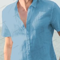 Мъжка лятна риза с къс ръкав, 6цвята - 023 , снимка 5 - Ризи - 41552427