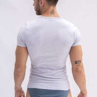 Мъжка тениска Markus с къс ръкав и остро деколте Extase-Fashion M115OM, снимка 2 - Тениски - 34846168