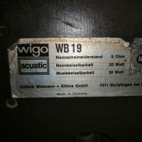 Тонколони Wigo acustik WB 19., снимка 6 - Тонколони - 44810439