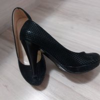 Официални черни обувки номер 36, снимка 2 - Дамски обувки на ток - 41393421