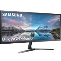 НОВ 34" Монитор Ultra Wide QHD, 60Hz, 4ms, DisplayPort, FreeSync, Dark Blue Gray, LS34J550WQRXEN, снимка 1 - Монитори - 44217417