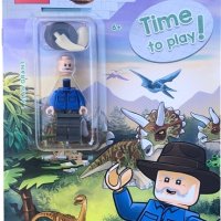 Lego книга с minifigure Alan Grant Jurassic World - Time to play! Джурасик свят - Време е за игра, снимка 1 - Фигурки - 42480467