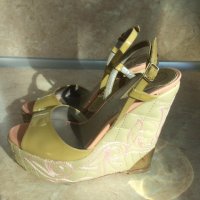 Луксозни, бутикови, оригинални дамски обувки  VERSACE  №36, снимка 6 - Дамски елегантни обувки - 26288550