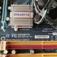 Дънна платка Gigabyte GA-Q35M-S2 Socket 775 CPU+FAN, снимка 5 - Дънни платки - 35927638