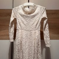 Бяла дантелена официална рокля, снимка 1 - Рокли - 41184745