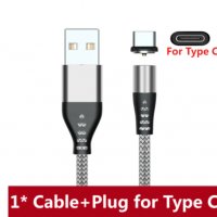 Кабел Type - C, Micro usb, IOS, Type c, Type-c, магнит, зарядно за телефон, снимка 3 - USB кабели - 34780714