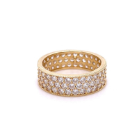 Златен дамски пръстен 4,37гр. размер:59 14кр. проба:585 модел:22439-1, снимка 2 - Пръстени - 44617962