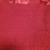 УНИКАЛНО КРАСИВА червена рокля с дантела в горната част, снимка 8 - Рокли - 41449281
