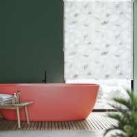 Щора за душ с дизайн на листа баня за душ и вана, снимка 6 - Щори - 41835357