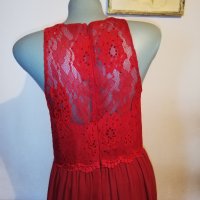 Червена бална рокля на MASCARA, р-р М, нова, с етикет, снимка 6 - Рокли - 35741564